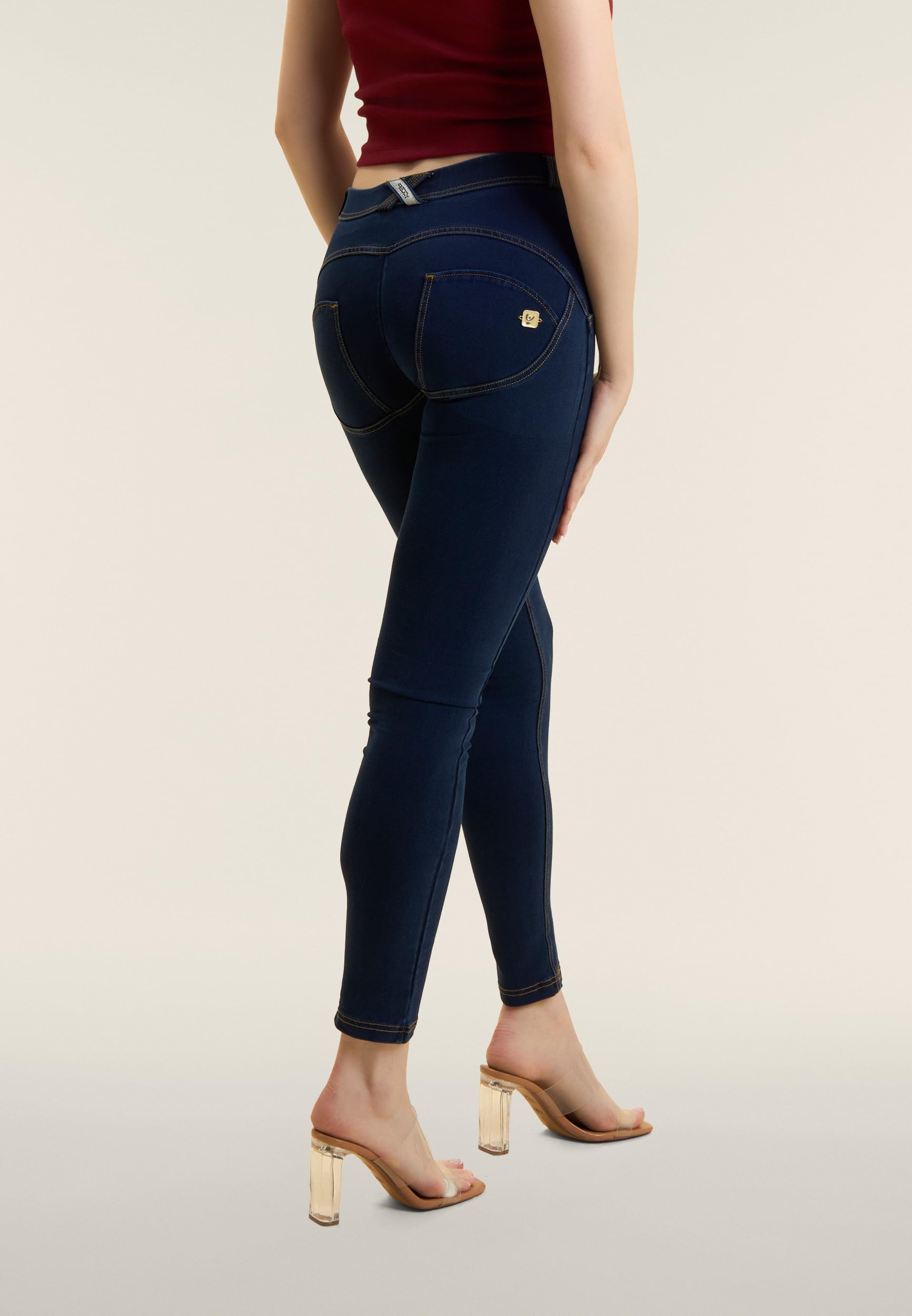 FREDDY - Pantalón WR.up® Pitillo De Talle Y Largo Estándar De Denim Oscuro