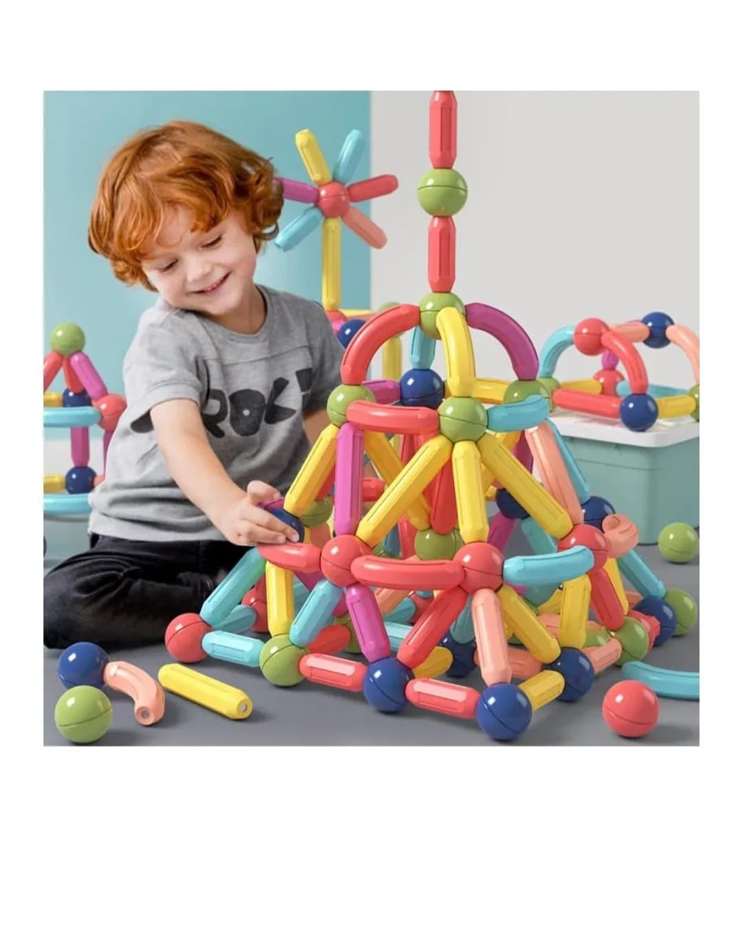ABR Mall Magnetic Sticks Building Blocks Educational Stacking Toys with Magnetic Sticks Magnetic Balls and Magnetic Blocks for Kids (42 Pieces Multicolor) (B0DDHJCH6Z) Amazon Price History, Amazon Price Tracker