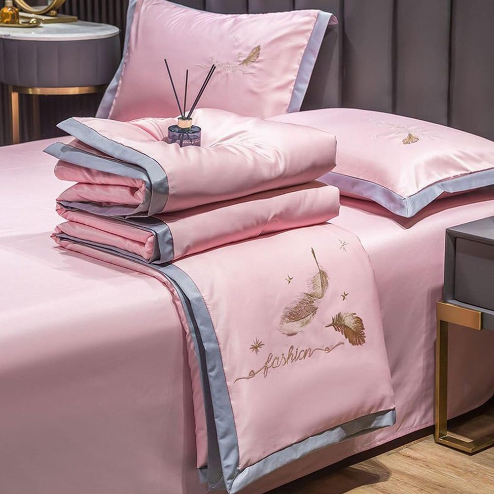 PLOTSAGE Cooling Comforter, Double Sided Cooling Blankets for Hot Sleepers, Soft Breathable Lightweight Summer Cooling Comforter for Night Sweats,05,200x230cm