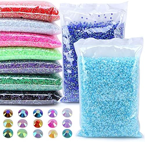 2-5Mm Resin Rhinestones Glitters Nail Gems Flatback Rhinestones Glue On Crystals for Decoration