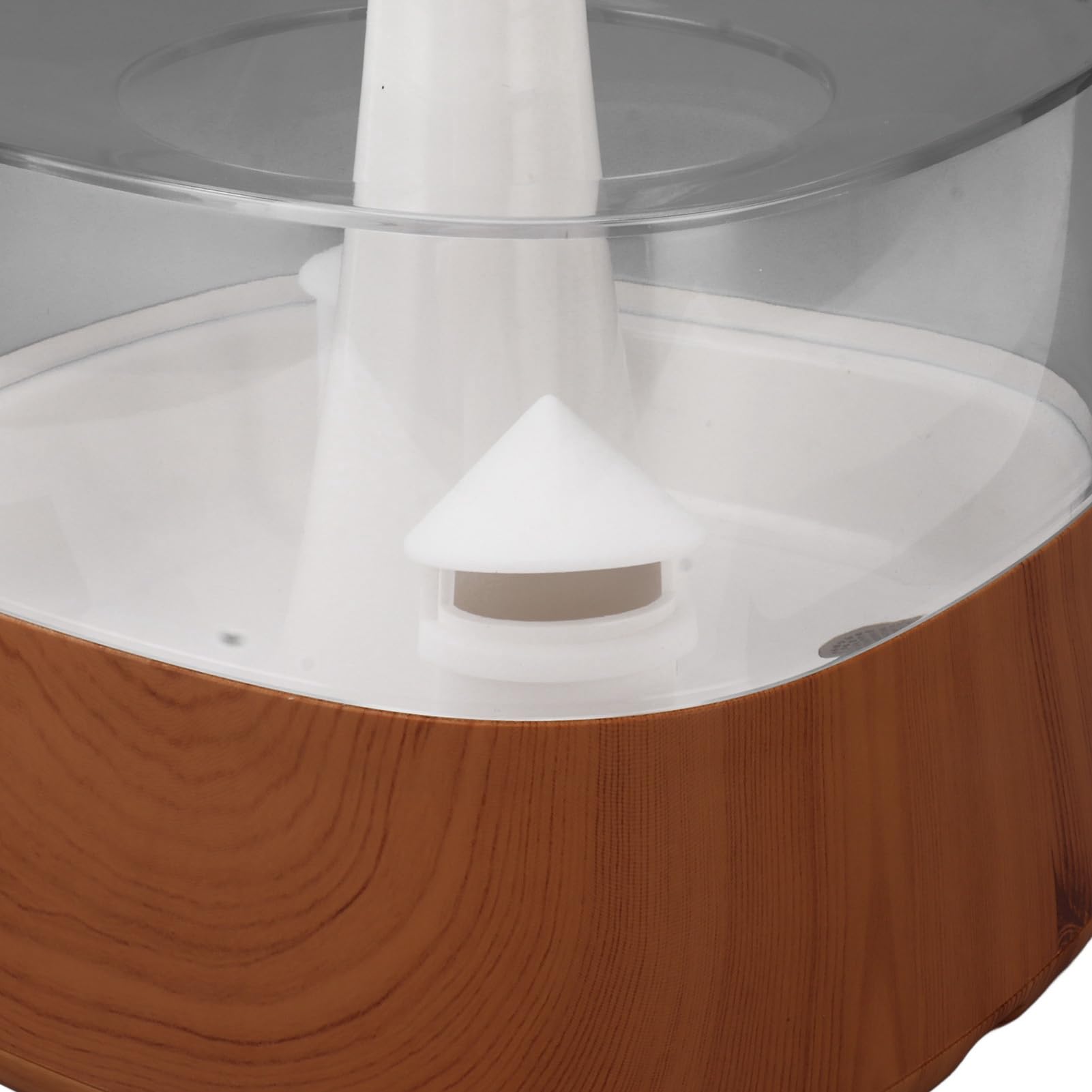 Focket Umidificatore a Nuvola di Pioggia, Finitura con Venature del Legno Umidificatore a Funghi con Illuminazione a LED a 7 Colori, Lampada a Pioggia con Diffusore di Olio Essenziale Alimentato