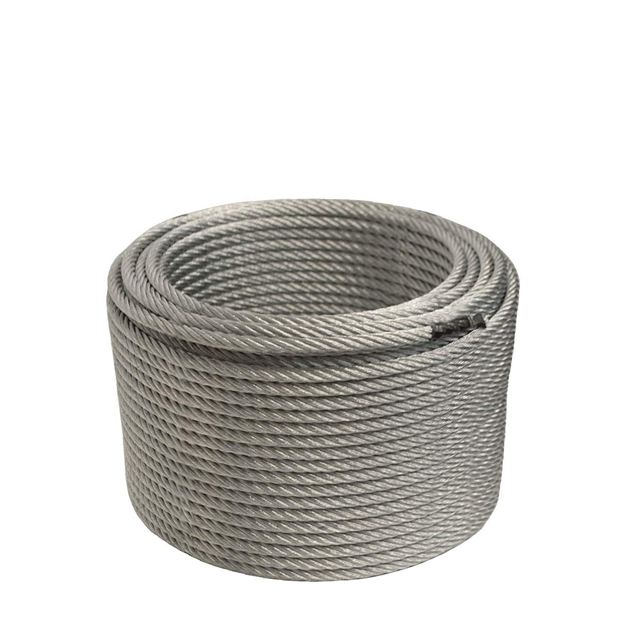 Bharat Wire Rope 20mm 6X36 Galvanized Wire Rope Steel core 1960 N/mm2 100 meters coil