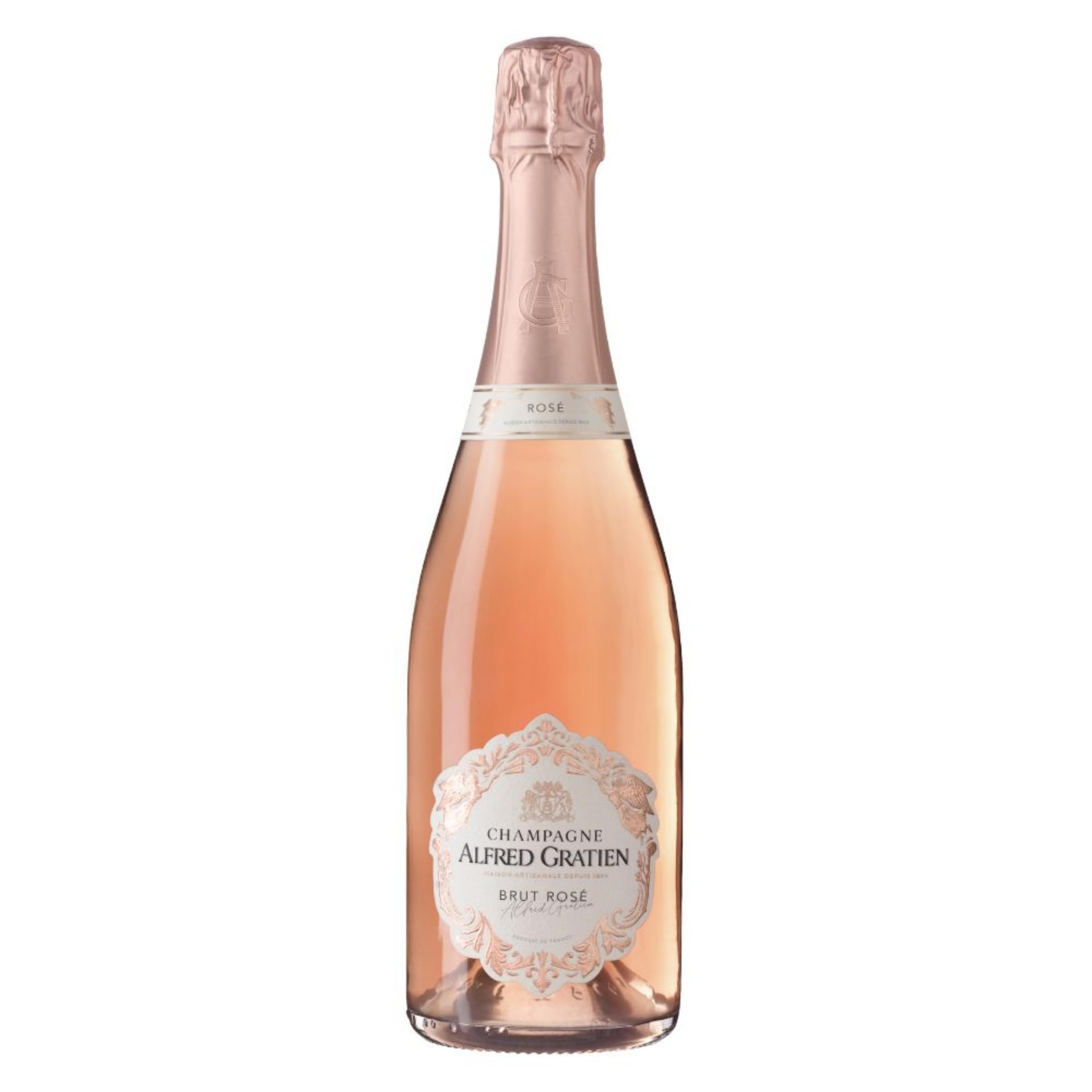 ALFRED GRATIEN Champagne Brut Rosé (1 x 0,75 l) – Französischer-Champagner – Aus Grand Cru-Lagen – Gereift in Eichenfässern – Zartes mit Aromen roter Früchte und floralen Noten