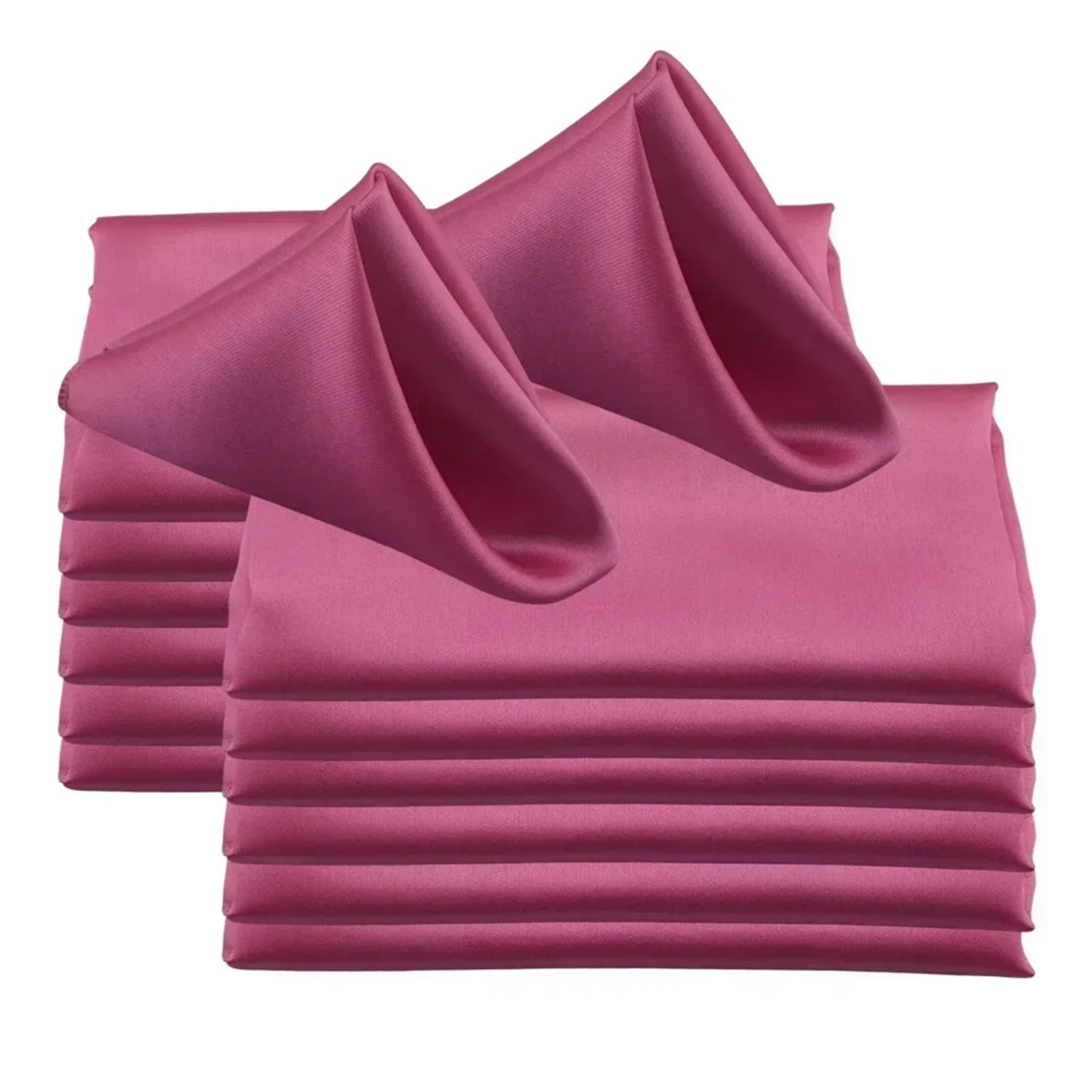 Table Napkins 60pcs 48x48cm 19inch Square Satin Napkins For Wedding Party Decors Soft Cloth Dinner Napkin Restaurant(Color11)