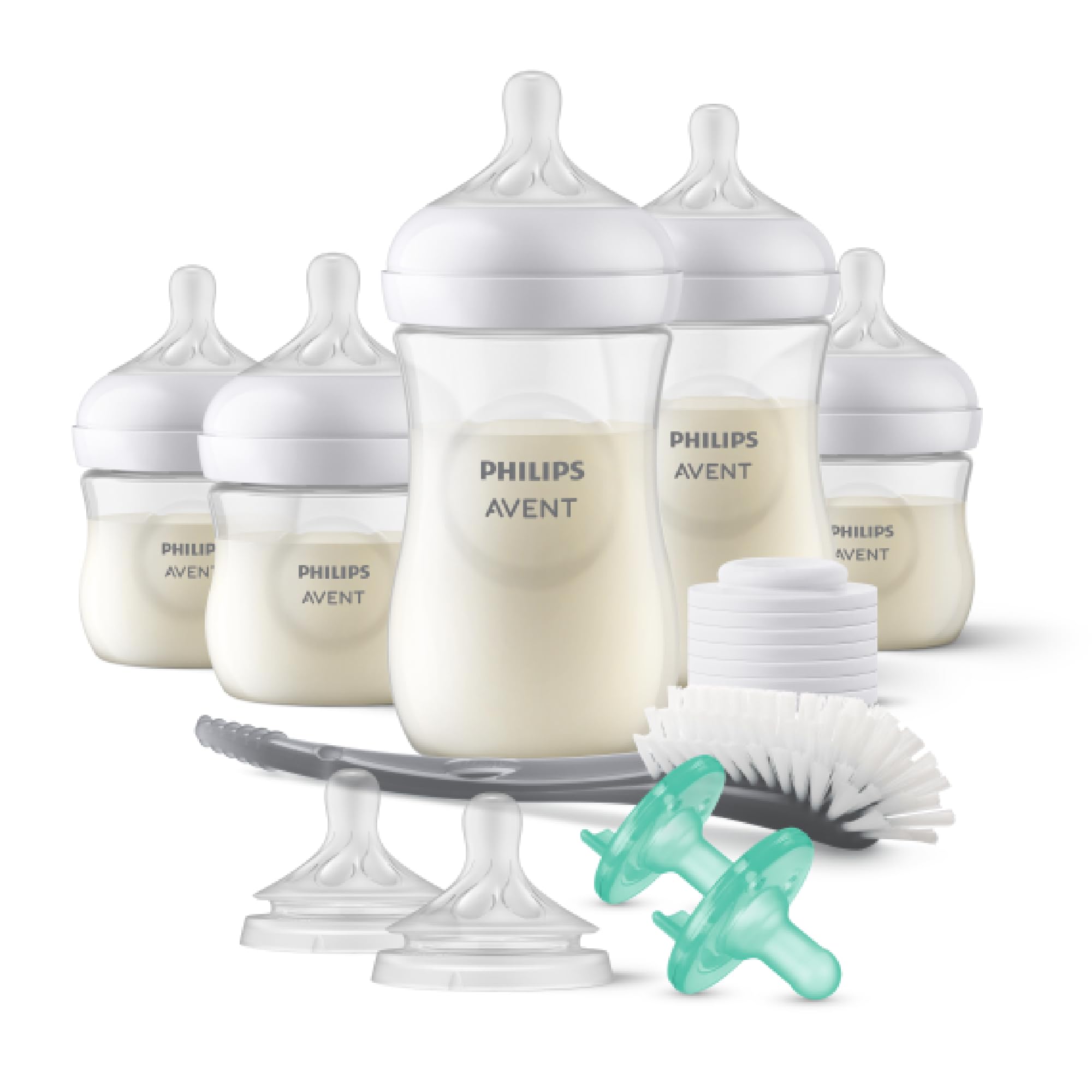 Philips AVENT Natural Baby Bottle with Natural Response Nipple, Newborn Baby Gift Set, SCD838/02