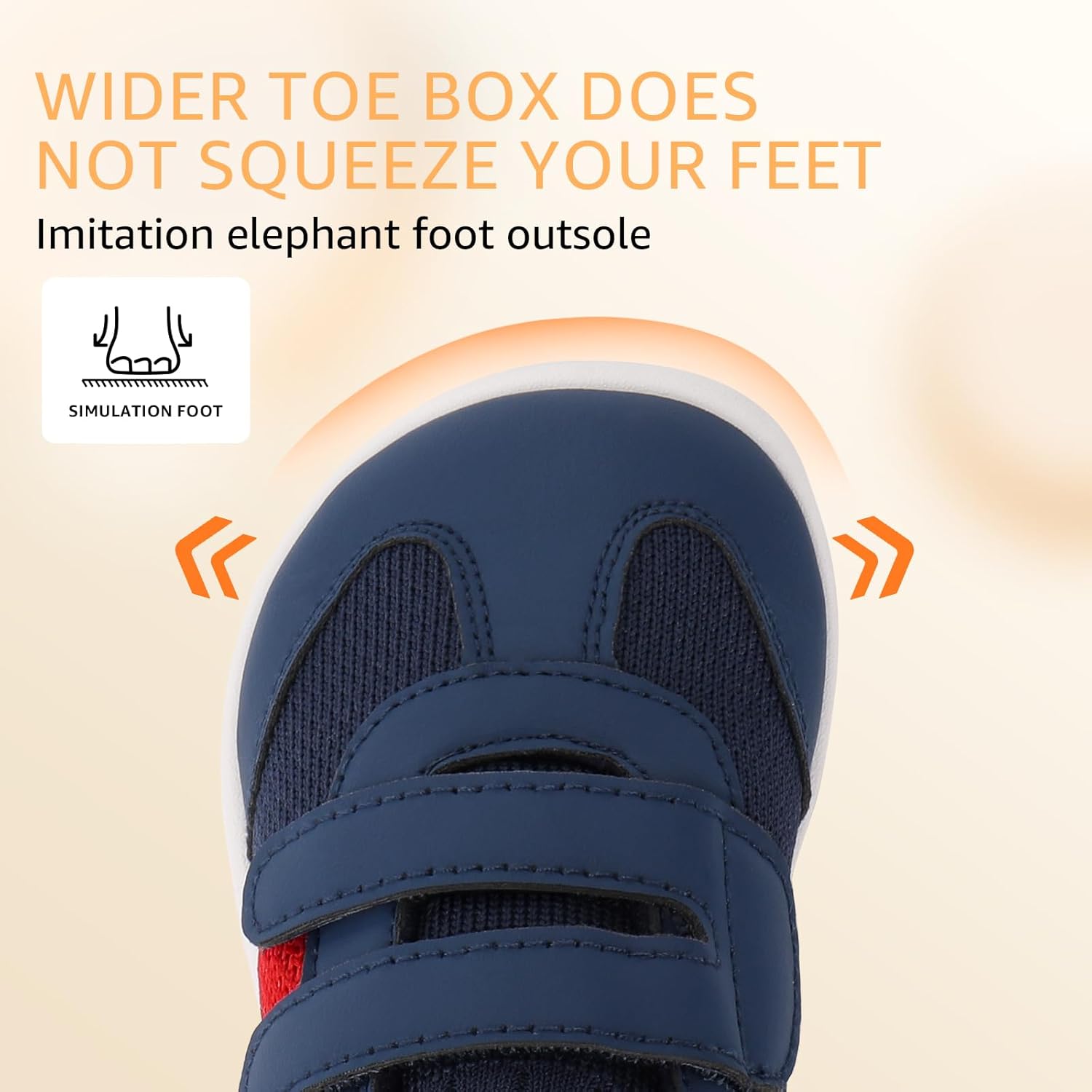 Toddler Wide Toe Box Barefoot Shoes Boys Girls Sneaker Tennis Sneakers Breathable Non-Slip First Walking Shoe School Activities - Image 4
