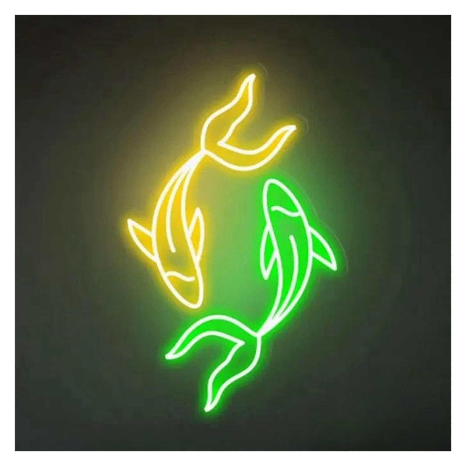 Lemst E Signs Lamp Fish Neon Sign Light Dimmabl Usb Powered For Stor Gam Room Bedroom Bar Club Restaurant Shop Hom Wall Art Decor Night Lamp 40Cmx24cm(E)