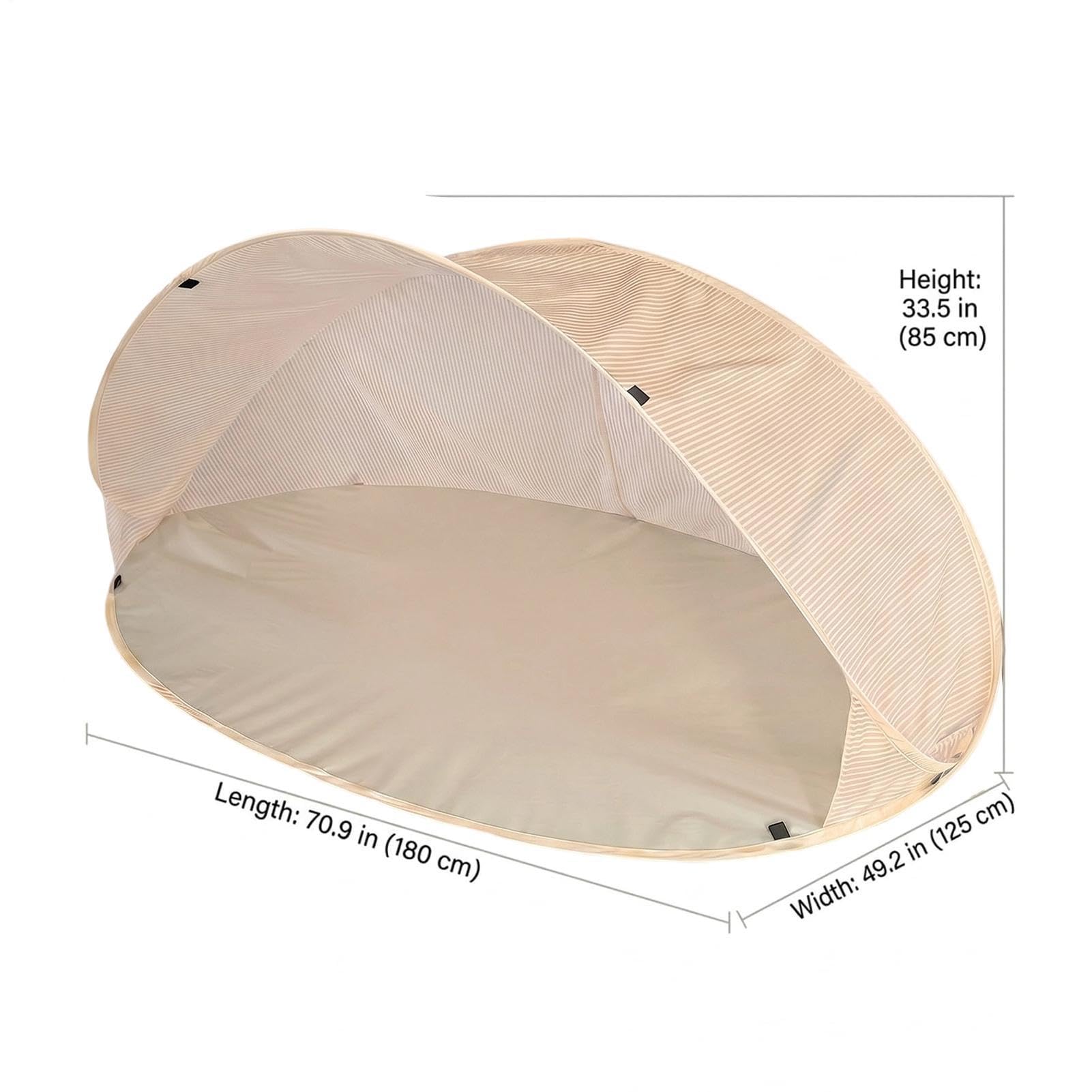 Petite Tente de Plage Compacte Auvent Pare- | Tente automatique robuste pour la Randonnée, le Camping, le Pique-nique, la Fête en Plein Air, l'Arrière-cour, la Terrasse,