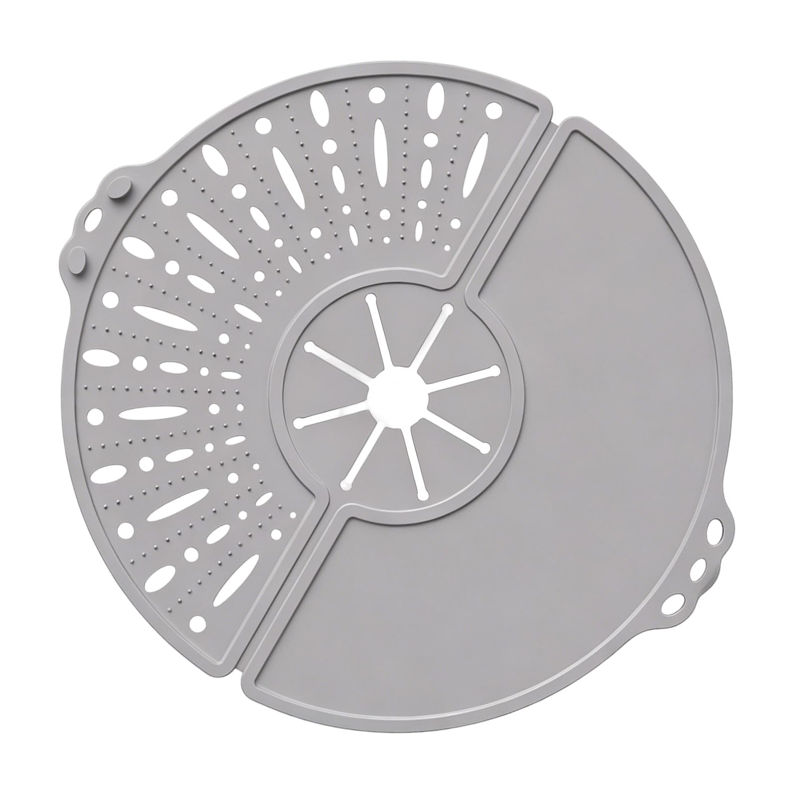 Heatproof Silicone Splatters Lid for Cooking Pots Foldable Design Flexible Splashes Guard Oil Greases Guard for Frying Pan Oil Splatters