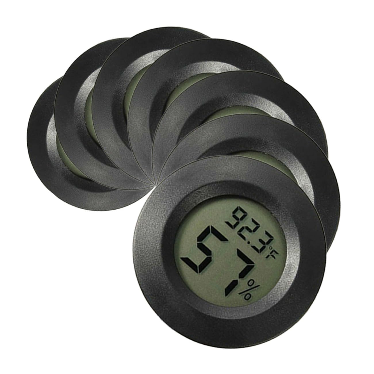 Kisangel 21piezas Mini Digital Higrómetro Para Terrarios Medidor De Temperatura y Humedad Accesorios Para Hábitat De Reptiles Pantalla Digital Uso Interior y Exterior