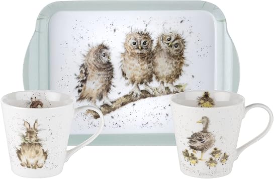 Wrendale by Royal Worcester Mugs and Tray