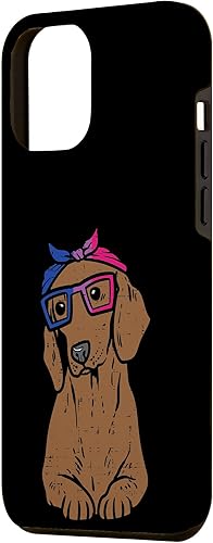 Miniatura 2 de iPhone 13 Pro Max Dachshund Dog Bandana LGBTQ Bandera bisexual Orgullo Gay Aliado Bi Case