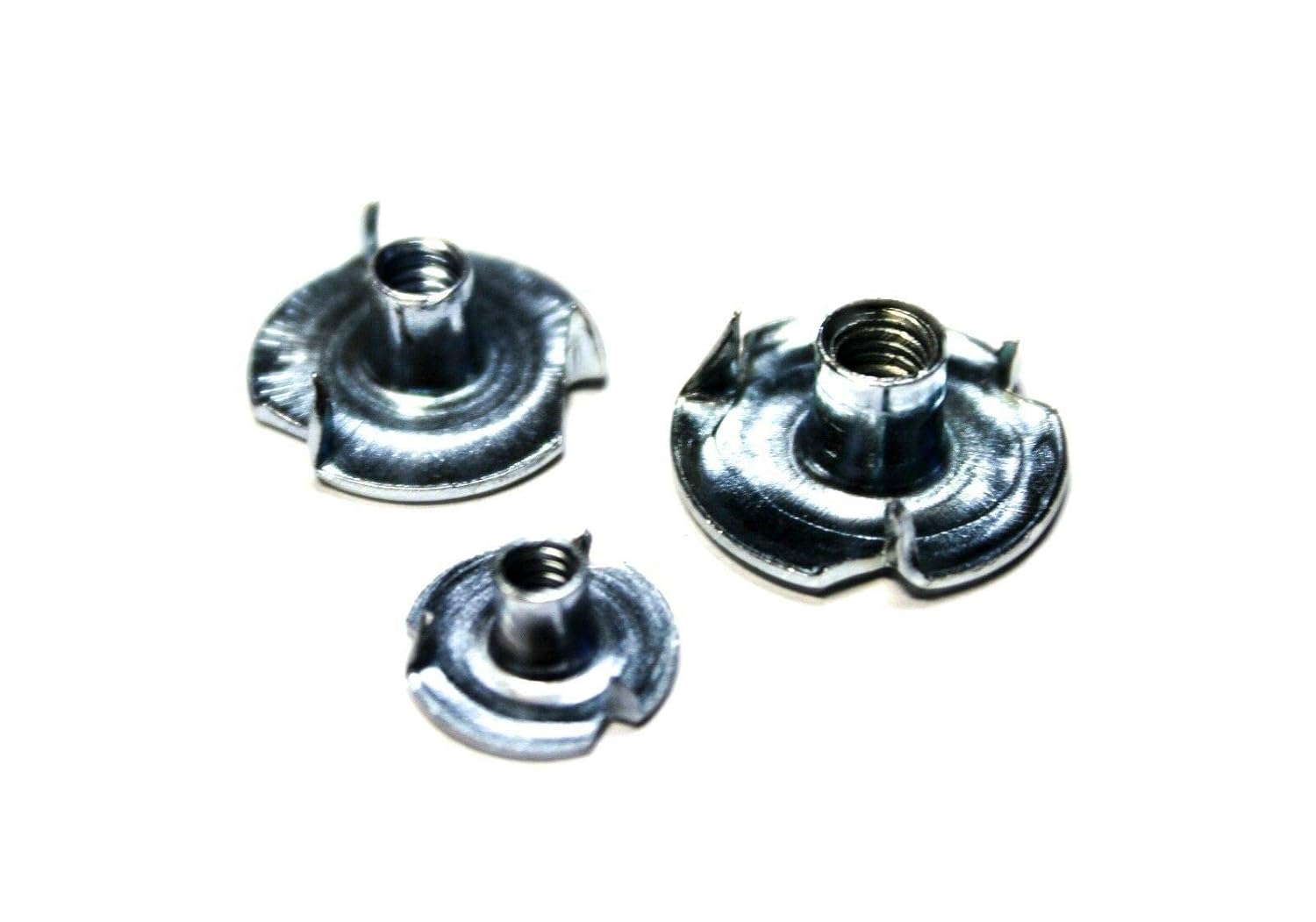 #10-24 x 5/16" -3 Prong- TEE Nuts (T Nuts) ZINC 100 Pcs hex Nuts B2B