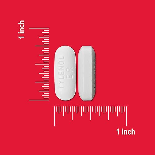 Miniatura 7 de Tylenol Cápsulas de liberación prolongada de acetaminofeno de 8 horas de 650 mg, diseño de doble capa de acción rápida, alivio del dolor rápido y