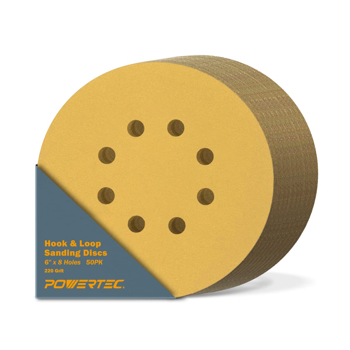 POWERTEC Sanding Discs - 5 Grit Assortment -21 POWERTEC Sanding Discs - 5 Grit Assortment -21