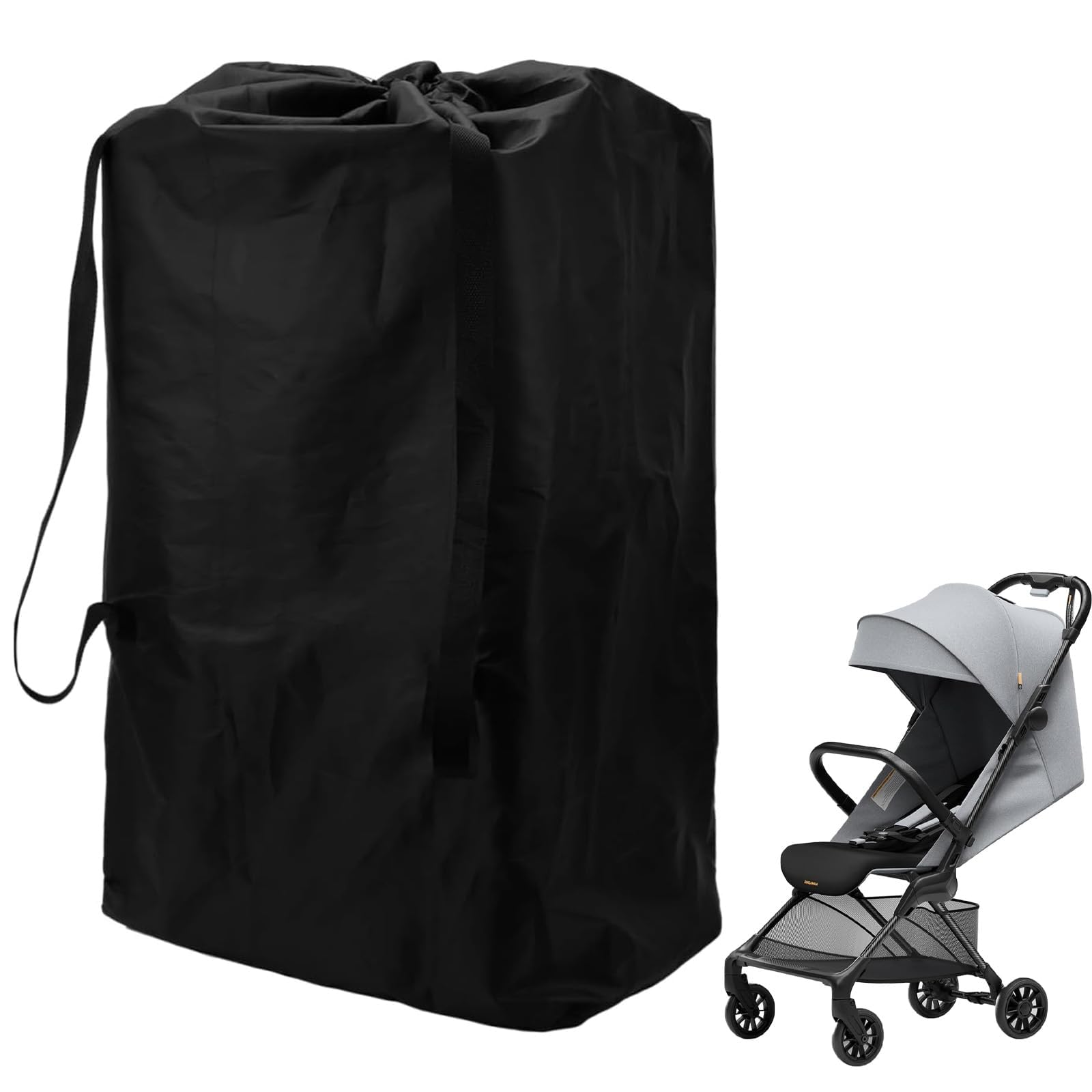 YTPAFK 1Pcs Stroller Bag for Airplane, Waterproof Pram Travel Bag for Airplane with Shoulder Strap, Stroller Bag for Airplane 600d Oxford Fabric, Pram Travel Bag for Use When Traveling Or Going Out