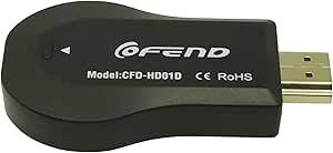 [versione aggiornata] schermo specchio wireless HDMI Dongle, CE certificazione RoSH mini WiFi Display TV Dongle ricevitore 1080p Airmirror DLNA AirPlay Miracast facile condivisione wireless Full HD TV stick per HDTV Smart telefoni notebook tablet PC a HDTV