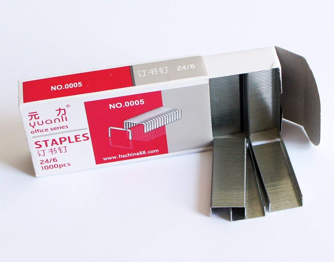 No.0005 24/6 Staples - 10 Boxes, 1000 Staples Per Box, 6x13mm Size For Reliable Stapling