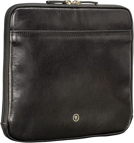 Miniatura 4 de Maxwell Scott - Funda de piel de lujo para tablet con cremallera de tres caras, hecha a mano con piel de grano completo, The Luzzi
