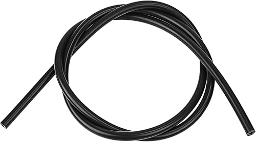 Manguera de tubo de vacío de silicona de alta temperatura de 5 pies de longitud para múltiples usos (negro, 18 pulgada, 0.118in)