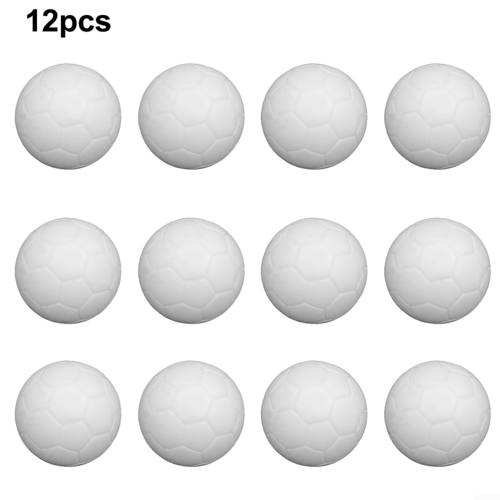 Palline da calcio balilla in resina bianca 36 mm lisce 12 pezzi