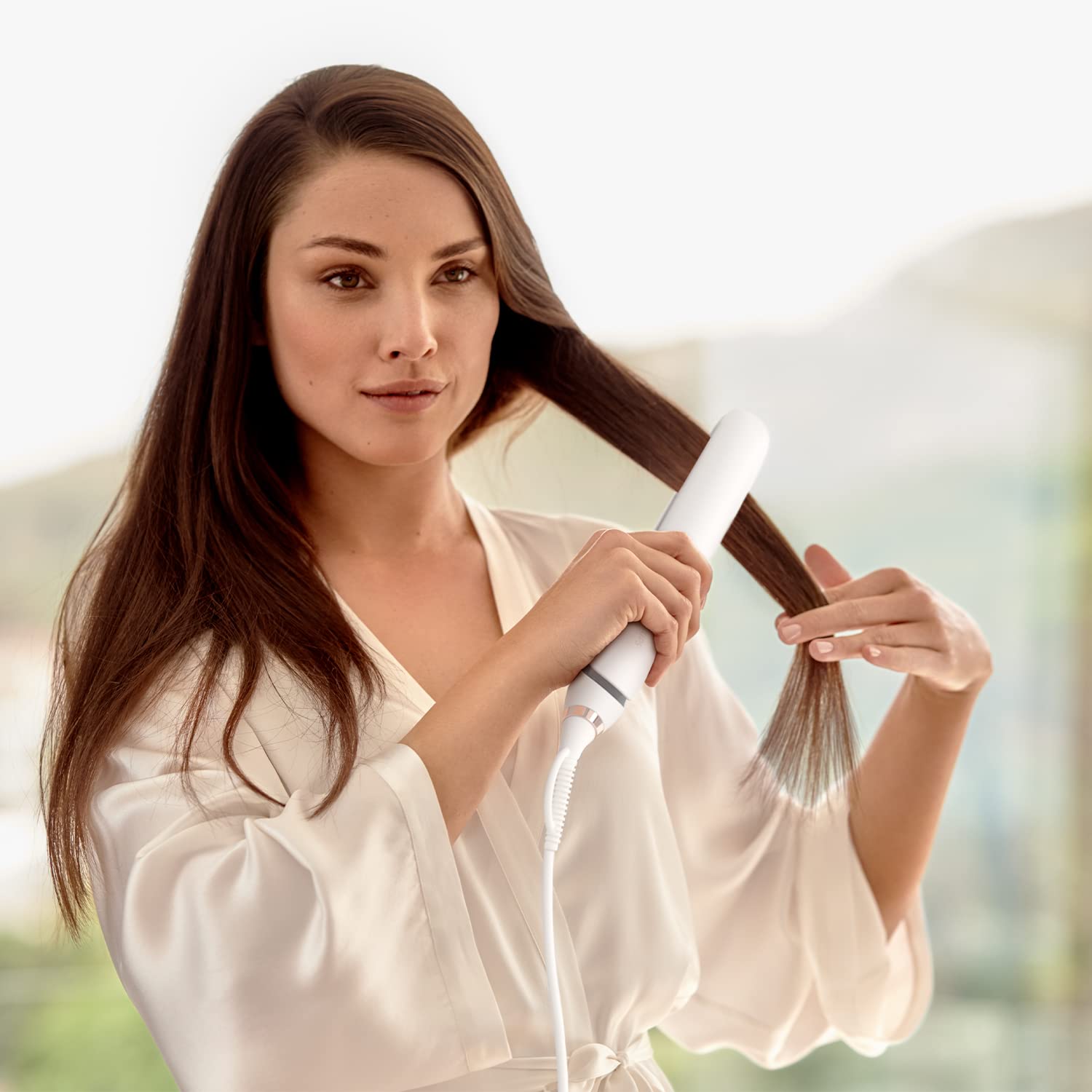 Philips Nutri Wonder - Plancha de pelo premiun para nutrir, proteger y alisar en una sola pasada