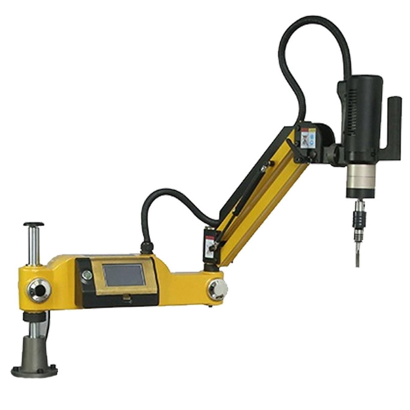 Maschiatrice, Maschiatrice elettrica da 1200 W, Braccio per maschiatura, Incluse 8 pinze Standard Nazionali, Maschiatrice a sbalzo multidirezionale a 360°