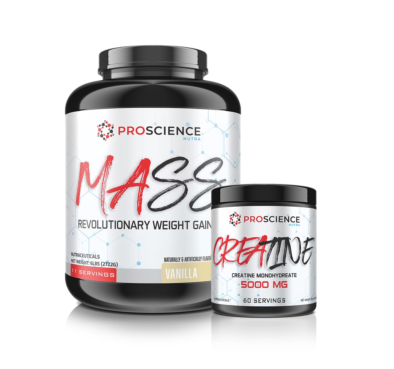 Bundle: Creatine + Mass Gainer 6 lbs (Creatine + Vanilla Mass Gainer)