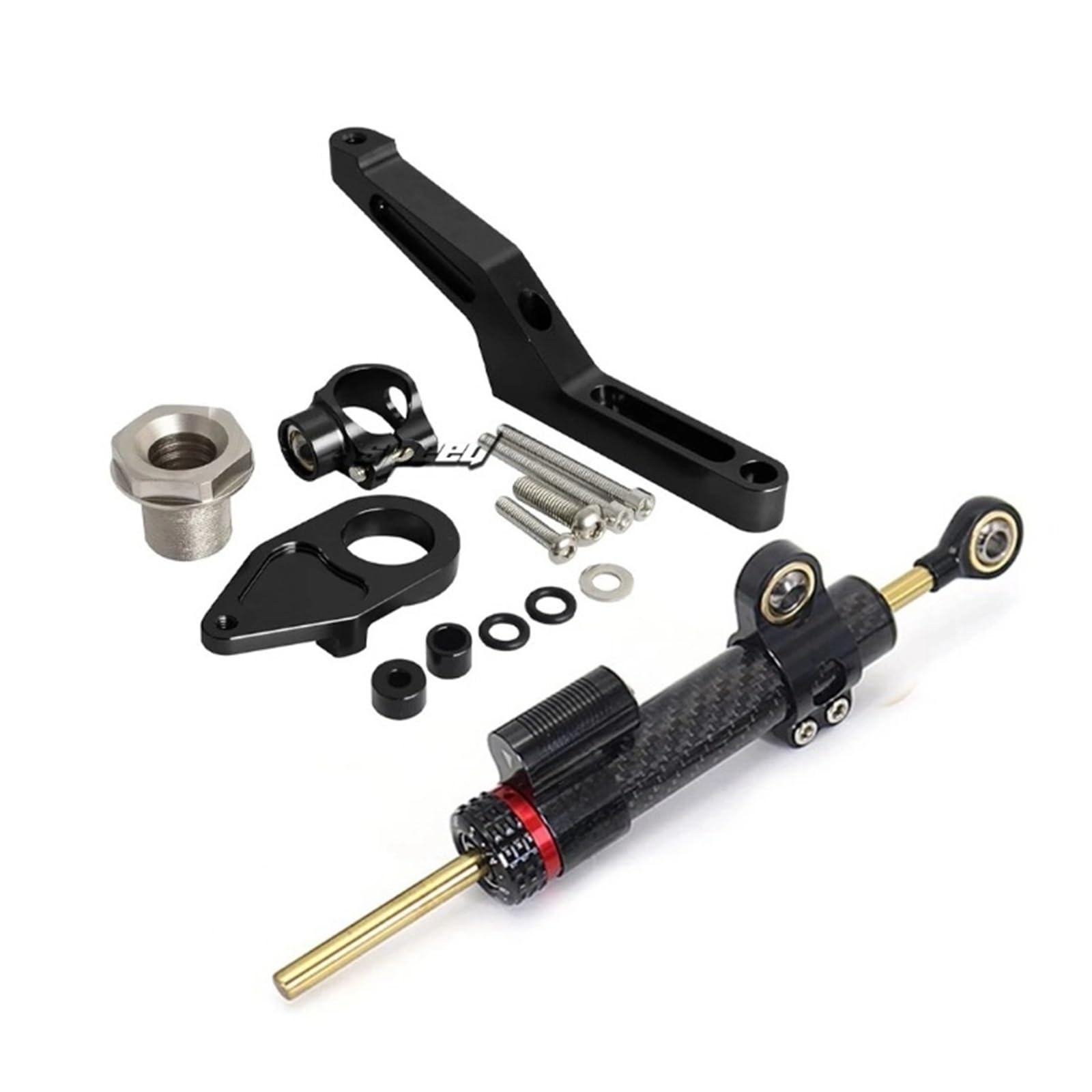 ZX-6R amortyzatory układu kierowniczego motocyklowe stabilizator amortyzatora układu kierowniczego kompatybilny z NINJA ZX-6R (1 zestaw)