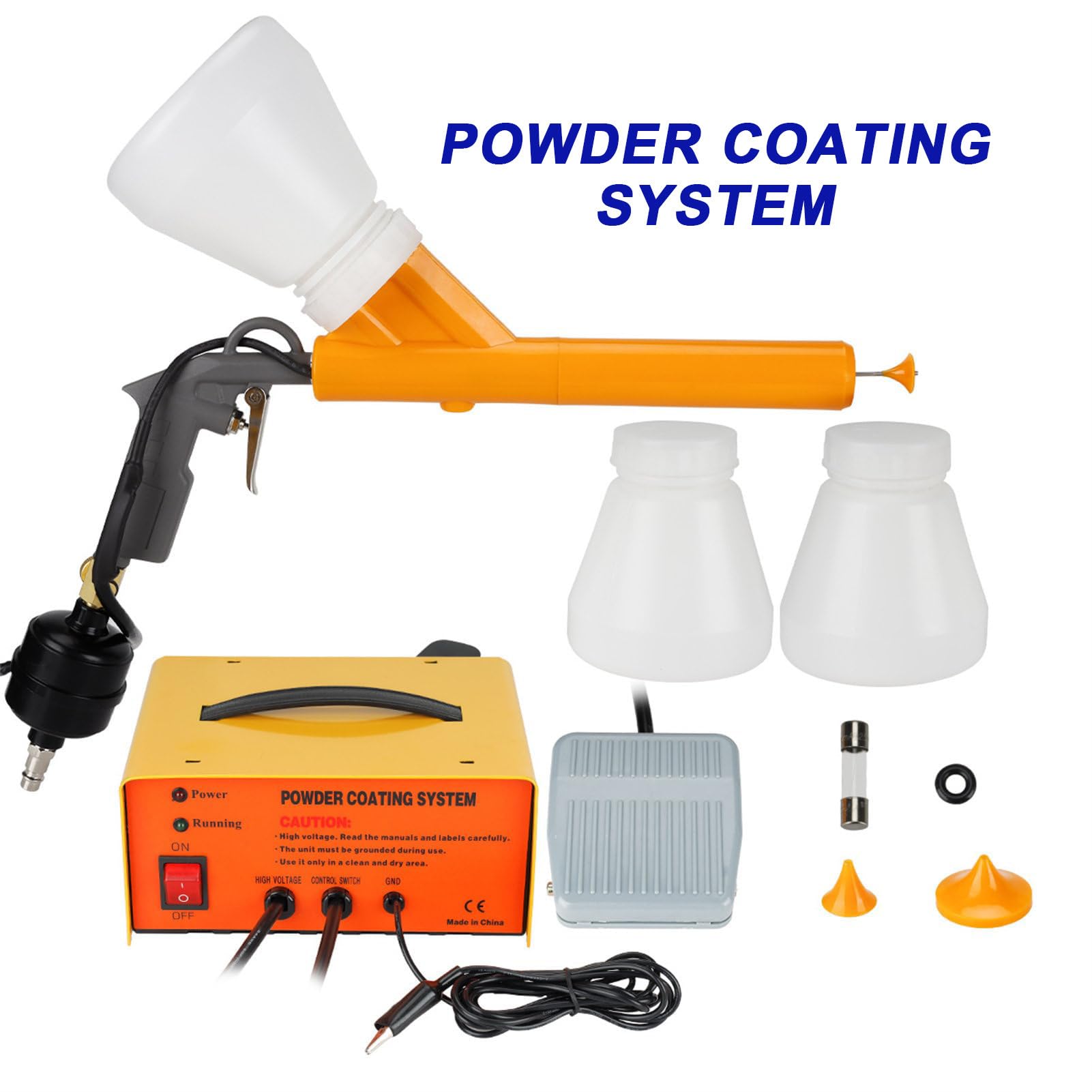 Pistola de recubrimiento en polvo portátil,kit de máquina de pulverización electrostática,sistemas de recubrimiento en polvo electrostático,pistola de pintura en aerosol,para aficionados al bricolaje.
