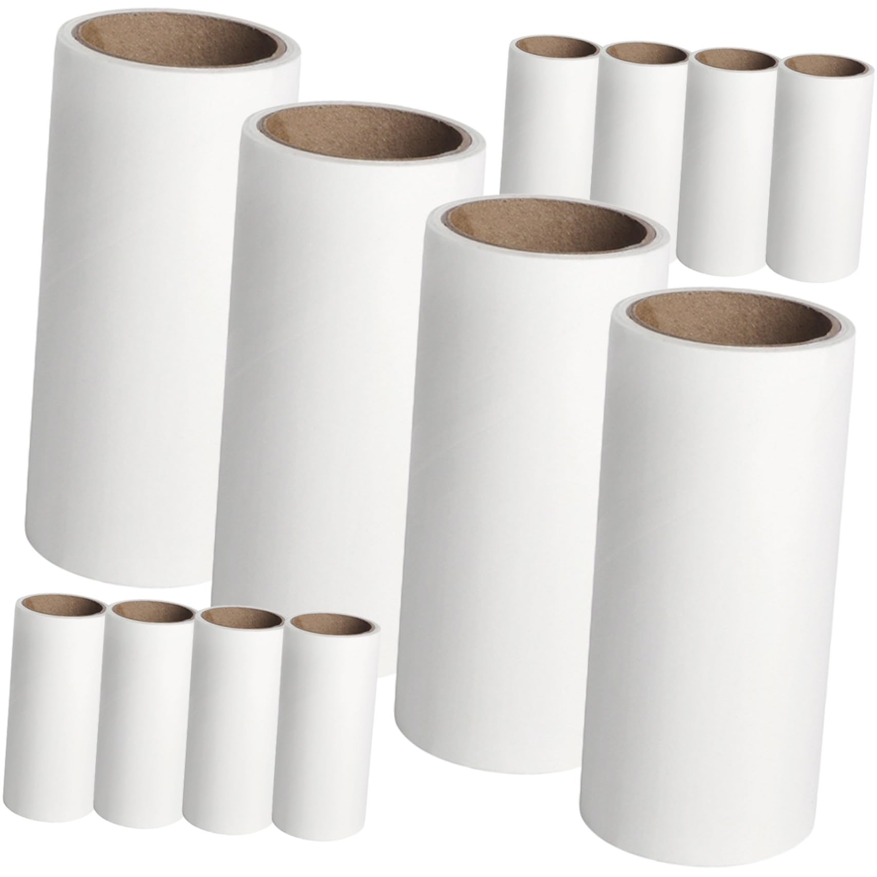 Beavorty 12 Piezas Papel Adhesivo Sticker Paper Rodillo quitapelusas hilas Accesorios de sofá rizador de Pelo removedor de Pelo de Perro Conveniente Rodillo de Piel Quita Pelusas Gatito