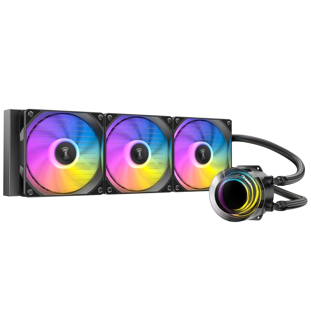 PC用ファン・クーラー ARGB LIQUID COOLER 360 新品 CPUクーラー CPU冷却ファン 白 簡易水冷 360mm LEDライト