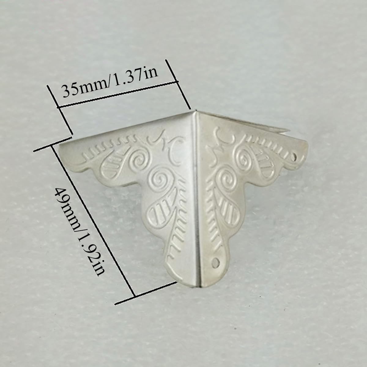 Angoli Decorativi Metallo Vintage - 9 Pezzi, Bronzo, Per Libri, Scatole Legno, Album - Foto 13