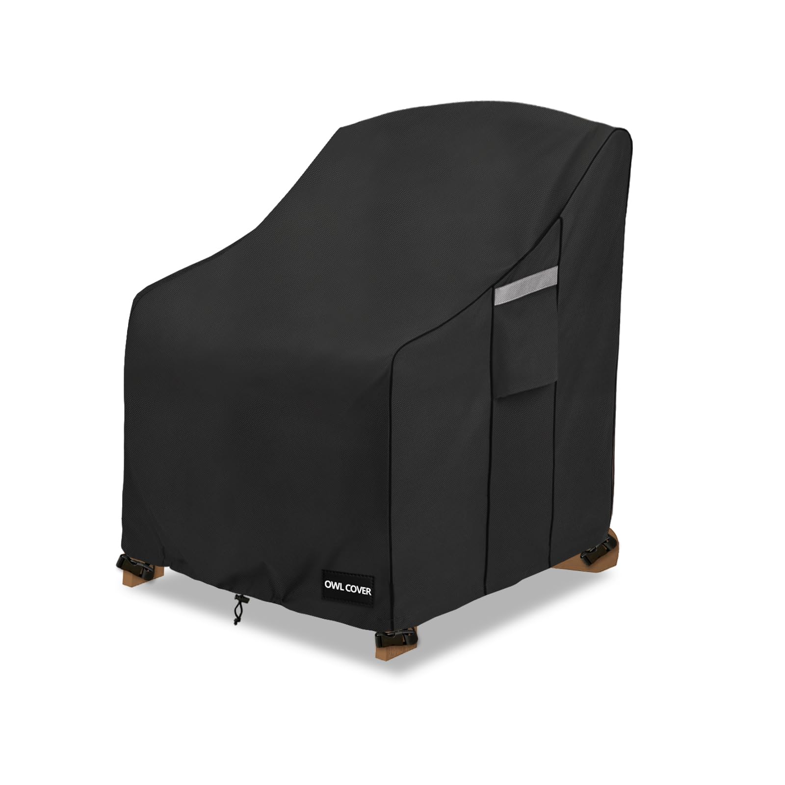 Owlcover Outdoor Chair Covers 37"W x 40"D x 36"H,600D Heavy Duty Waterproof Patio Chair Cover,Outdoor Furniture Covers for Lawn/Garden Chiar,Black
