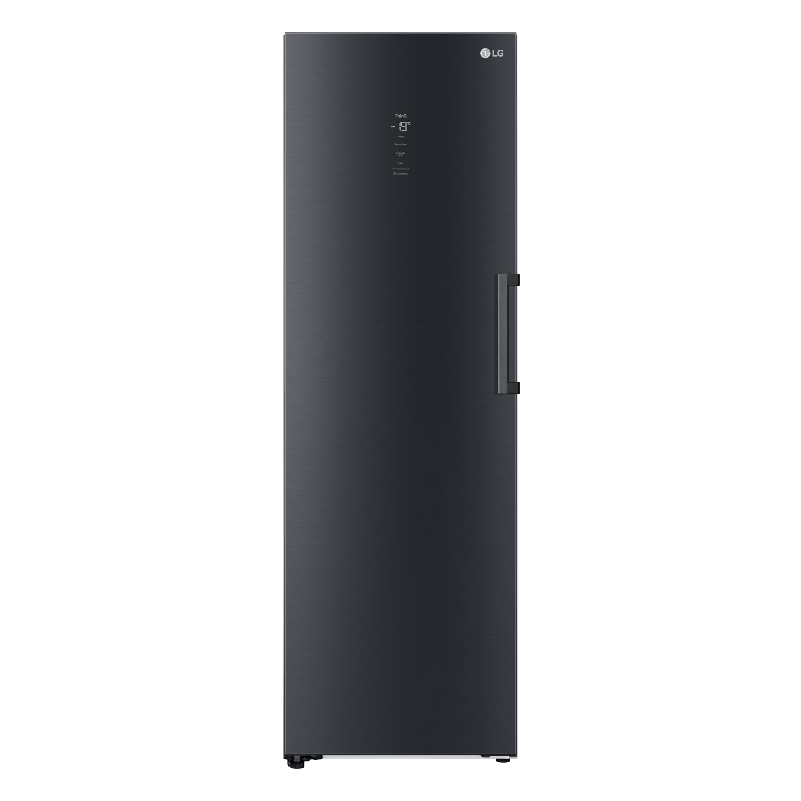 LG GFM61MCCSF, classe C, 324 L, congelatore con display touch, spazio XXL, DoorCooling+, LINEARCooling, Wi-Fi, nero opaco