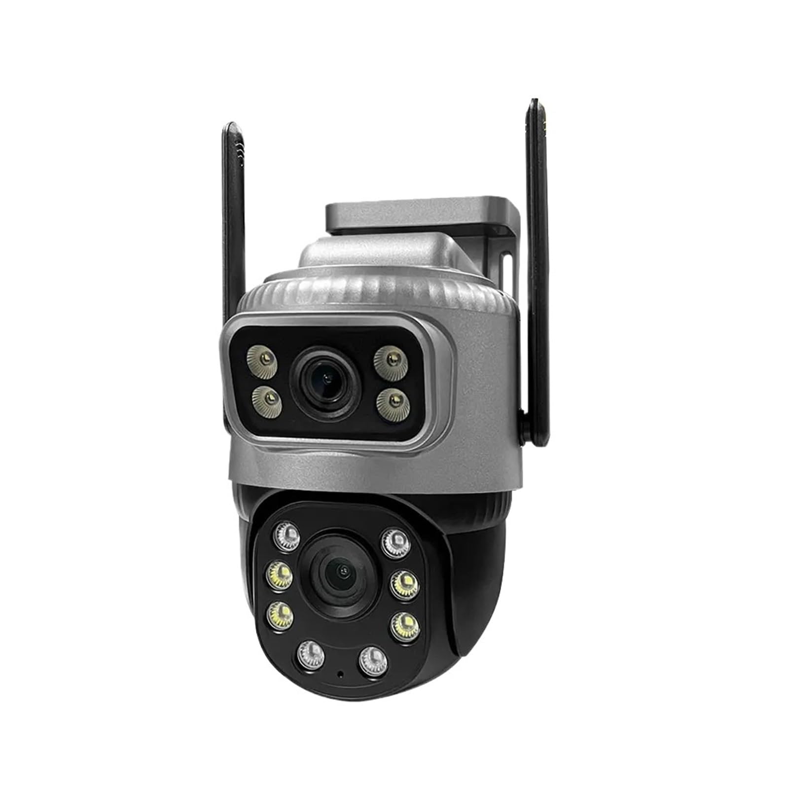 JVDDI Dual Lens 4G IP Camera 4MP 4K Waterptoof Outdoor Surveillance Monitor Smart Home Night Vision CCTV Security Protection(4G Cam No Card)