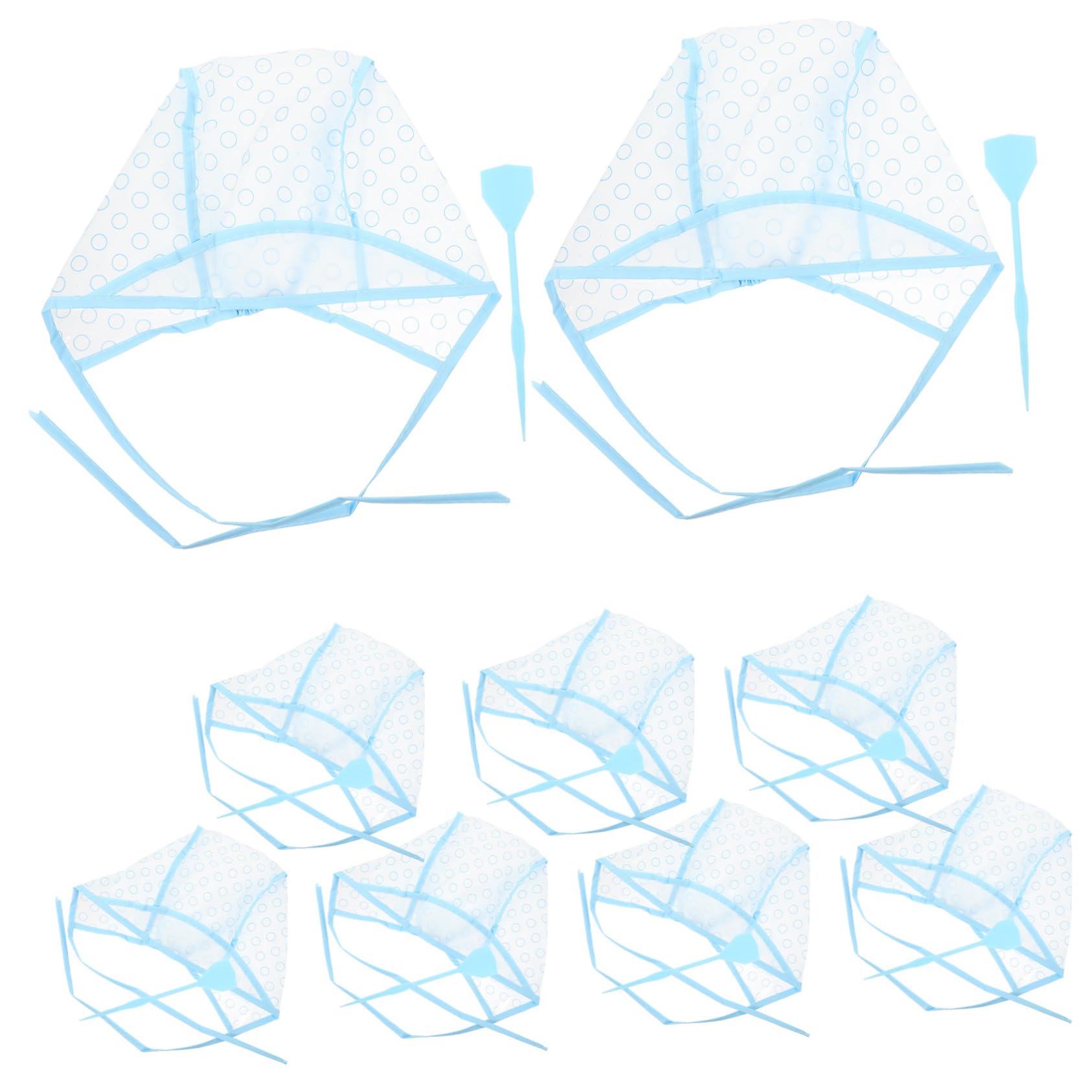 Beatifufu Hair Highlight Kit Cap Brush Tint Hair Dyeing Tool for Comfortable Fit Random Color