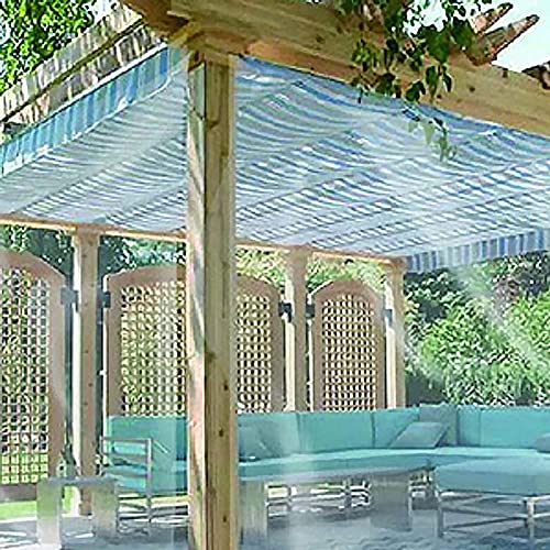 Bâche en PVC transparent imperméable et robuste contre la pluie extérieure