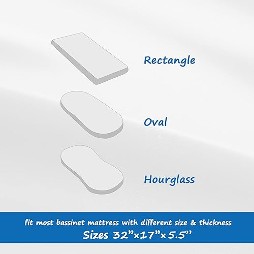 Miniatura 4 de Sábana de satén para moisés ajustada, ideal para el cabello del bebé, sensación de seda suave para almohada o colchón de forma rectangular, de reloj