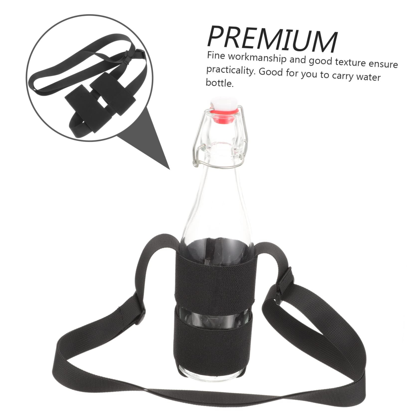 POPETPOP 5 Pièces Ceinture extérieure pour Bouteille d'eau Sangles de Corps Sangle réglable Housse Gourde Gourde casier à Bouteilles Porte Bouteille Sangle pour Bouteille d'eau Chiffon