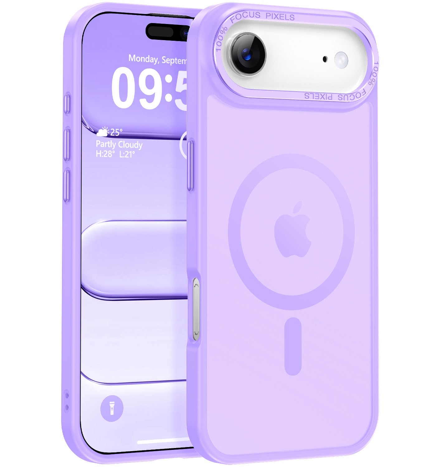 Newfuture Strong Magnetic Compatible with iPhone 17 Pro Case [13 FT Military Drop Protection] [Compatible with Magsafe] Slim Translucent Matte Shockproof with Anti-Fingerprint Phone Case, Tender Pink — view 250