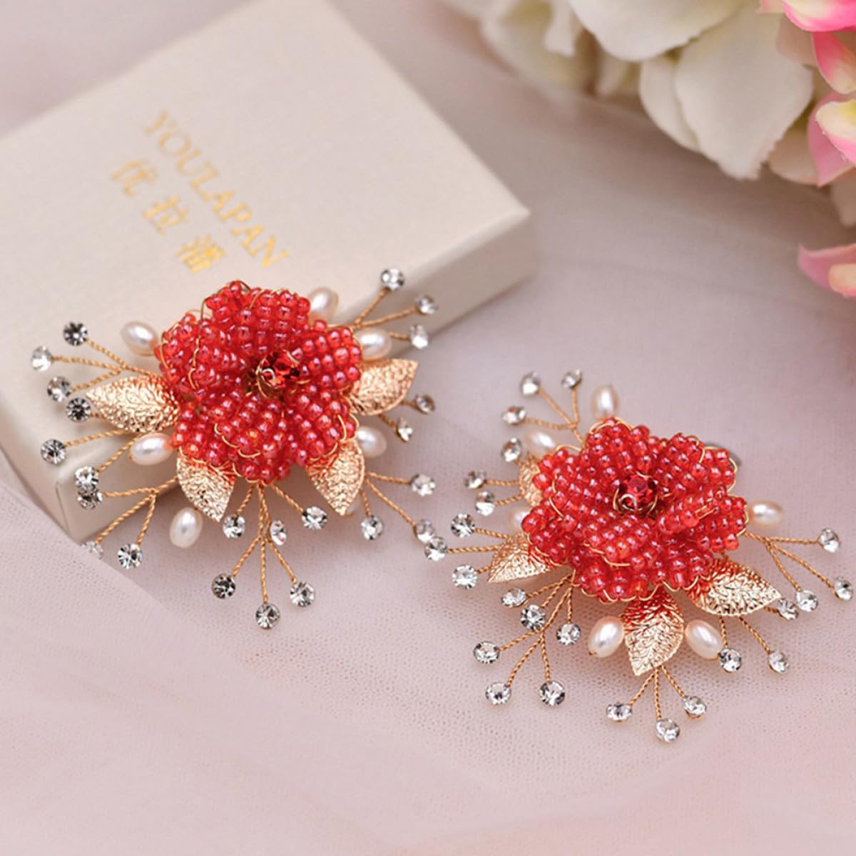 6pezzi Fibbie Per Scarpe Forma Di Fiore Decorazioni Per Scarpe Da Sposa e Cerimonie Accessori Moda Per Eventi Speciali