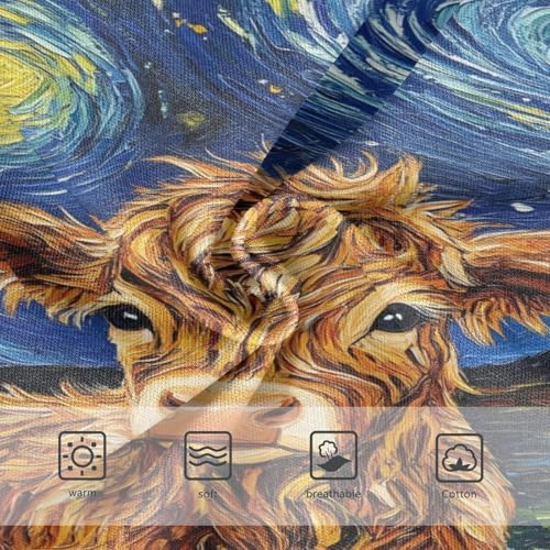 Cute Baby Highland Cow Van Gogh Starry Night Toddler Girls's Underwear 2T 202b85823