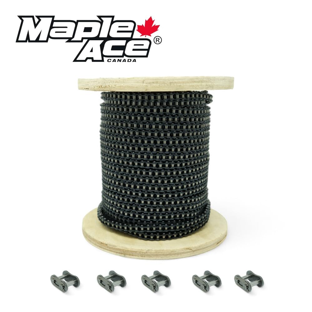 MAPLE ACE #25 Roller Chain 50 Feet Plus 5 Connecting Master Links