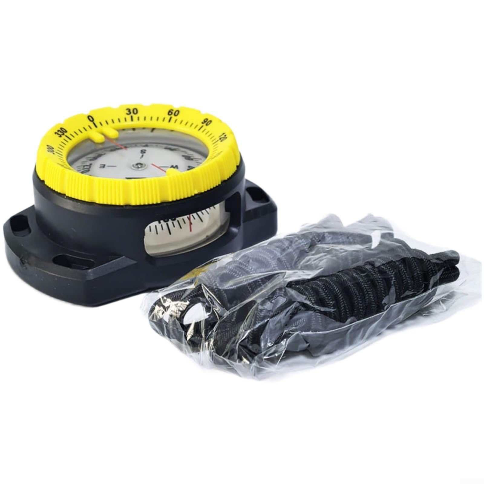 Alanmoship 1 Pack Wrist Mounted Scuba Diving For COMPASS Waterproof 50M Luminous For DIAL Side View Window For Underwater Navigation Hiking Camping Grey(C)