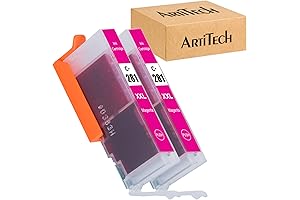 2-Pack Replacement for Canon CLI-281 Magenta Ink Cartridges