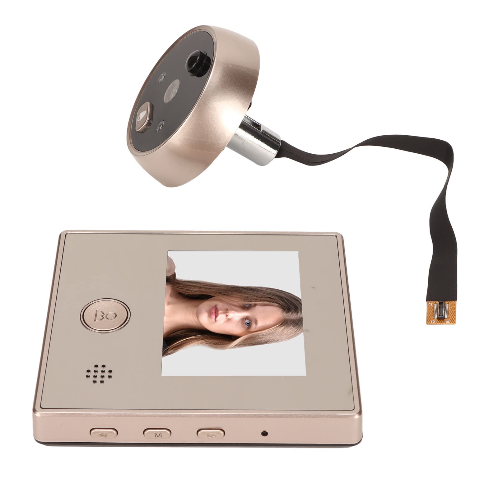 Intelligente Visuelle Türklingel, 2MP Video Türkamera, Digitaler Video Türklingel Türspion mit 3 Zoll HD 720P Bildschirm, PIR Bewegungserkennung, Menschlicher Körpersensor, 180 Tage Laufzeit
