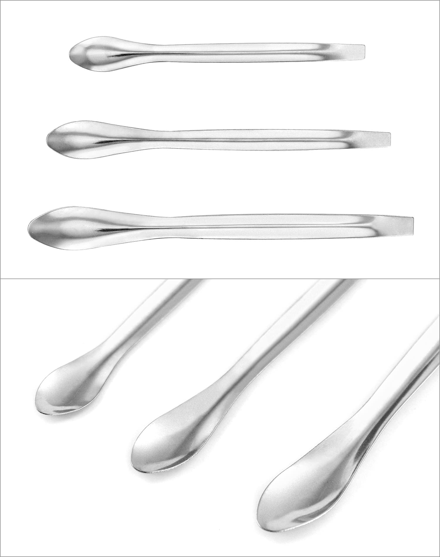 Sendok Sampling Reagent Weighing Tray And Spatulas Artcome 13-Piece Stainless Steel Lab ...