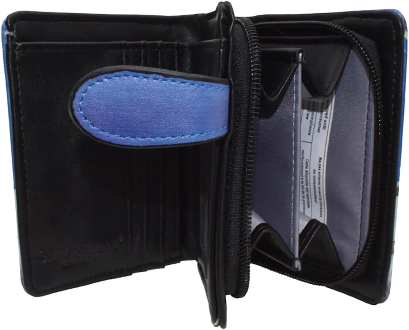 Shag Wear Blue Heron Small Nature Wallet for Women and Teen Girls Vegan Faux Leather Sky Blue 4.5" - Image 2