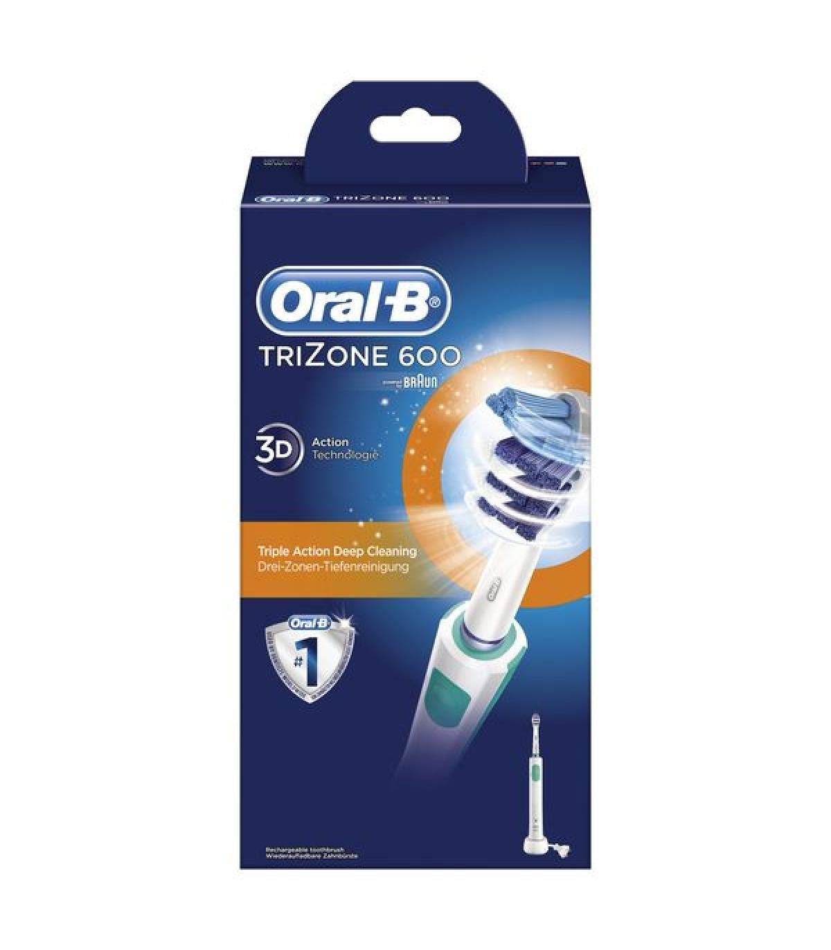 Oral-B Brosse à Dents Électrique Rechargeable Trizone 600